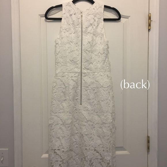 Betsy & Adam Formal White Lace Dress, Size 4 - Picture 3 of 3